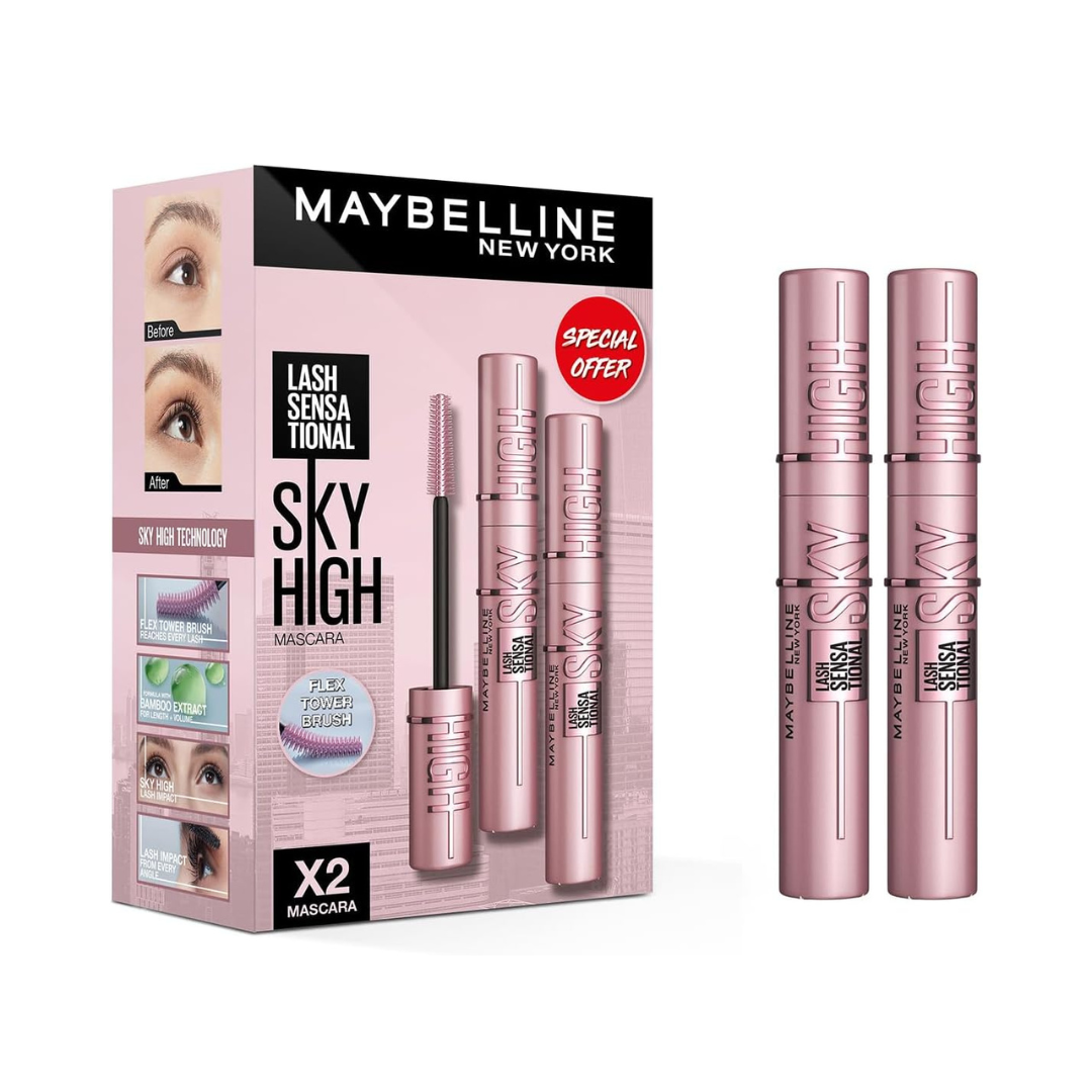 MAYBELLINE New York - YOUR NEXT LEVEL EYE LOOK - 1 SKY HIGH MASCARA