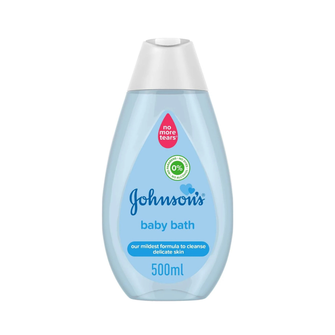 Johnson's Baby Bath, no more tears formula, specially developed to gently cleanse your baby’s delicate skin without drying it, 500ml (Packaging may vary)