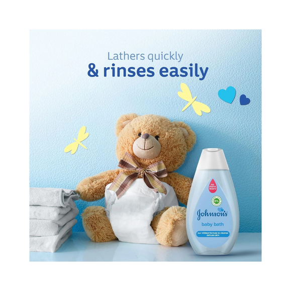 Johnson's Baby Bath, no more tears formula, specially developed to gently cleanse your baby’s delicate skin without drying it, 500ml (Packaging may vary)