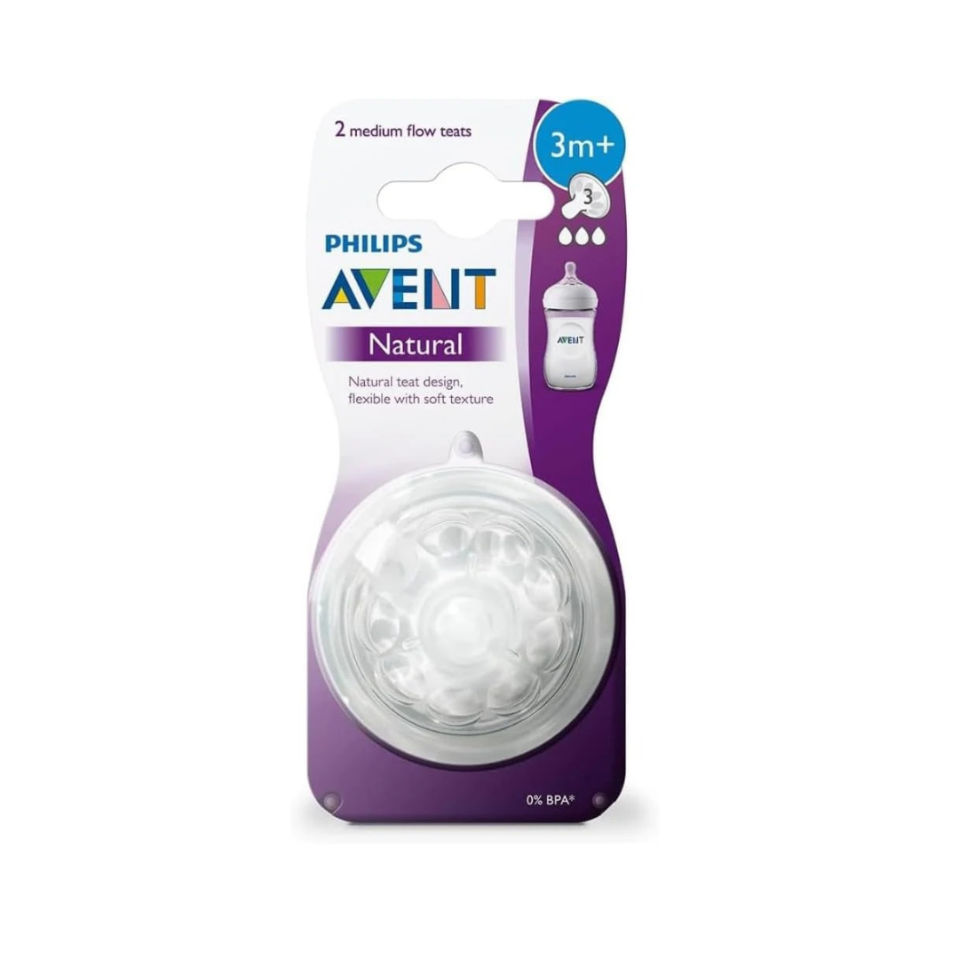 Philips Avent NATURAL 2.0 FEEDING TEATS 6 M X2