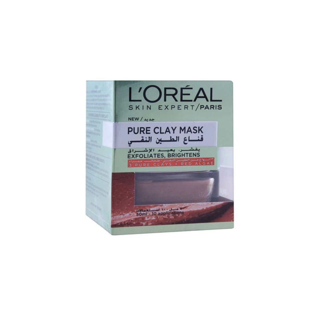 L’Oreal Paris Pure Clay Mask, Exfoliates & Brighten 50ml