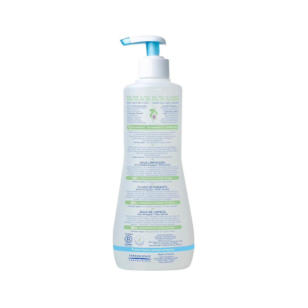 Mustela No-rinse cLeansing Water with Organic Avocado, 300 ml