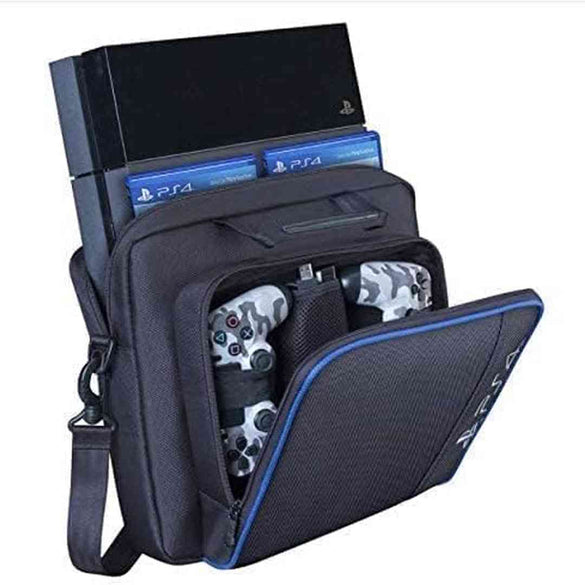 SKEIDO Storage Bag Travel Protective Case Handbag Shoulder Bag compatible with PS4 Console Storage Package