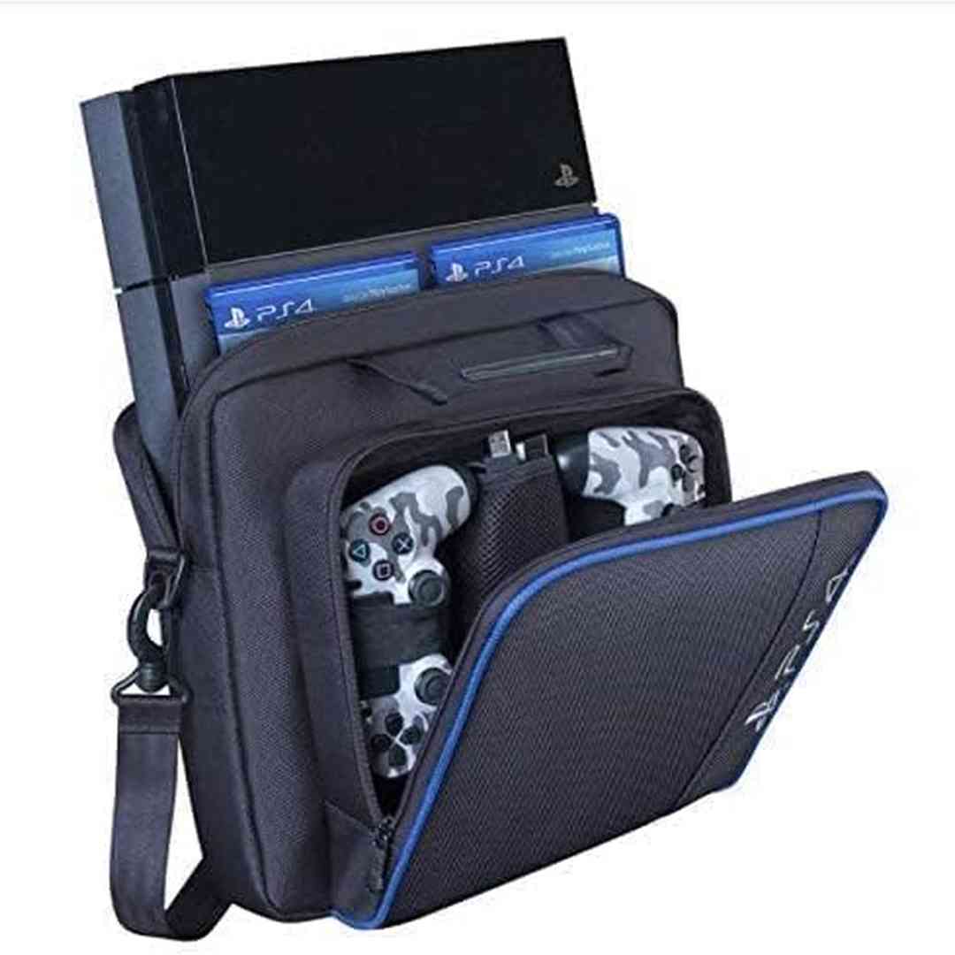 SKEIDO Storage Bag Travel Protective Case Handbag Shoulder Bag compatible with PS4 Console Storage Package