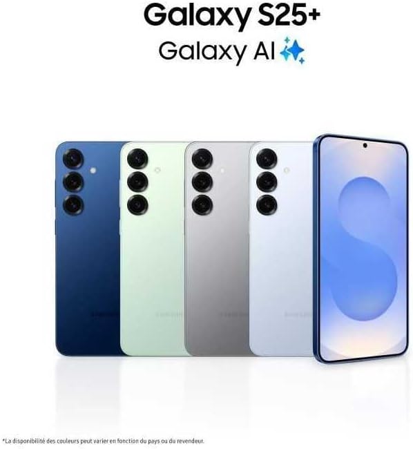 Samsung Galaxy S25+ SM-S936B DUAL SIM 256GB ROM + 12GB RAM (GSM ONLY | NO CDMA) Factory Unlocked 5G Smartphone (Icyblue) - International Version