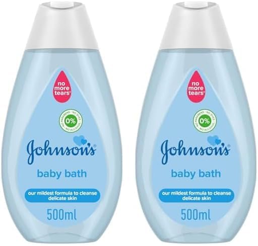 Johnson's Baby Bath, no more tears formula, specially developed to gently cleanse your baby’s delicate skin without drying it, 500ml (Packaging may vary)