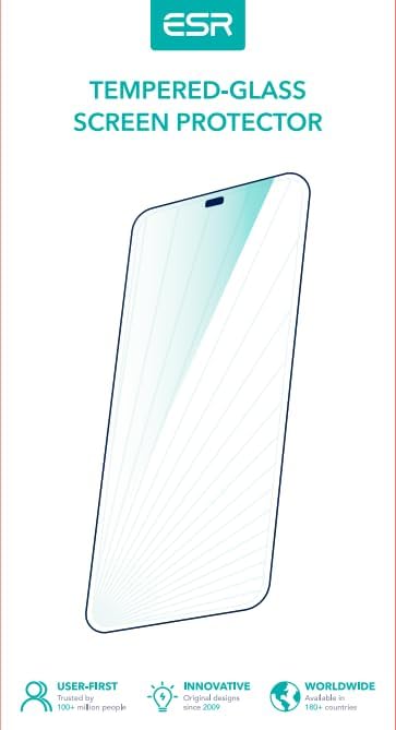 ESR 3 Pack for iPhone 17 Pro Max Screen Protectors, High Clarity, 9H Hardness Scratch Resistant, Military-Grade Tempered Glass, Shatterproof, Screen Guard with Easy Installation Tool