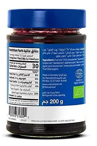 Natureland Mixed Berries Jam, 200G