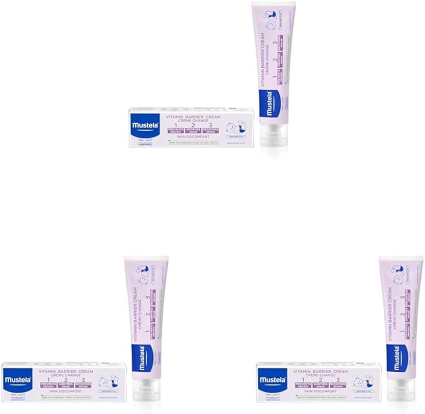 Mustela 1 2 3 Vitamin Barrier Cream, 50ml