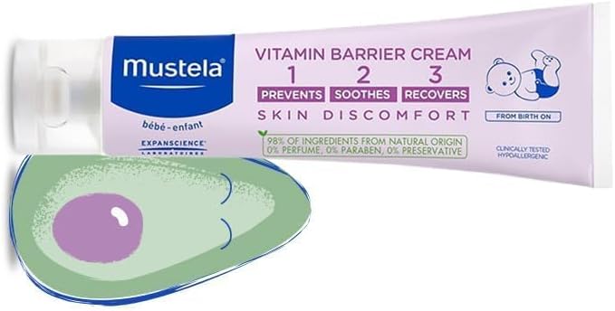 Mustela 1 2 3 Vitamin Barrier Cream, 50ml