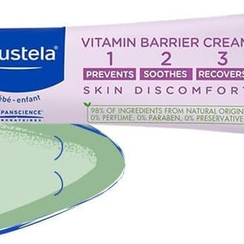 Mustela 1 2 3 Vitamin Barrier Cream, 50ml