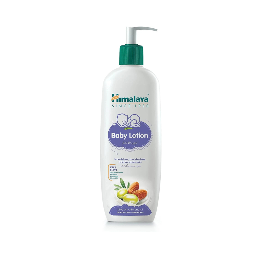 Himalaya Baby Lotion | No Parabens, Dyes & Synthetic Colors is a Quick-Absorbing Daily-Use Lotion -400ml