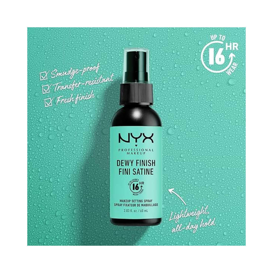 Nyx Dewy Finish Long Lasting Setting Spray - 60 ml, Mss02