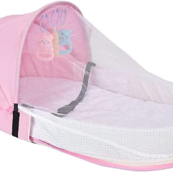 Baby Travel Cot with Mosquito Net and Awning