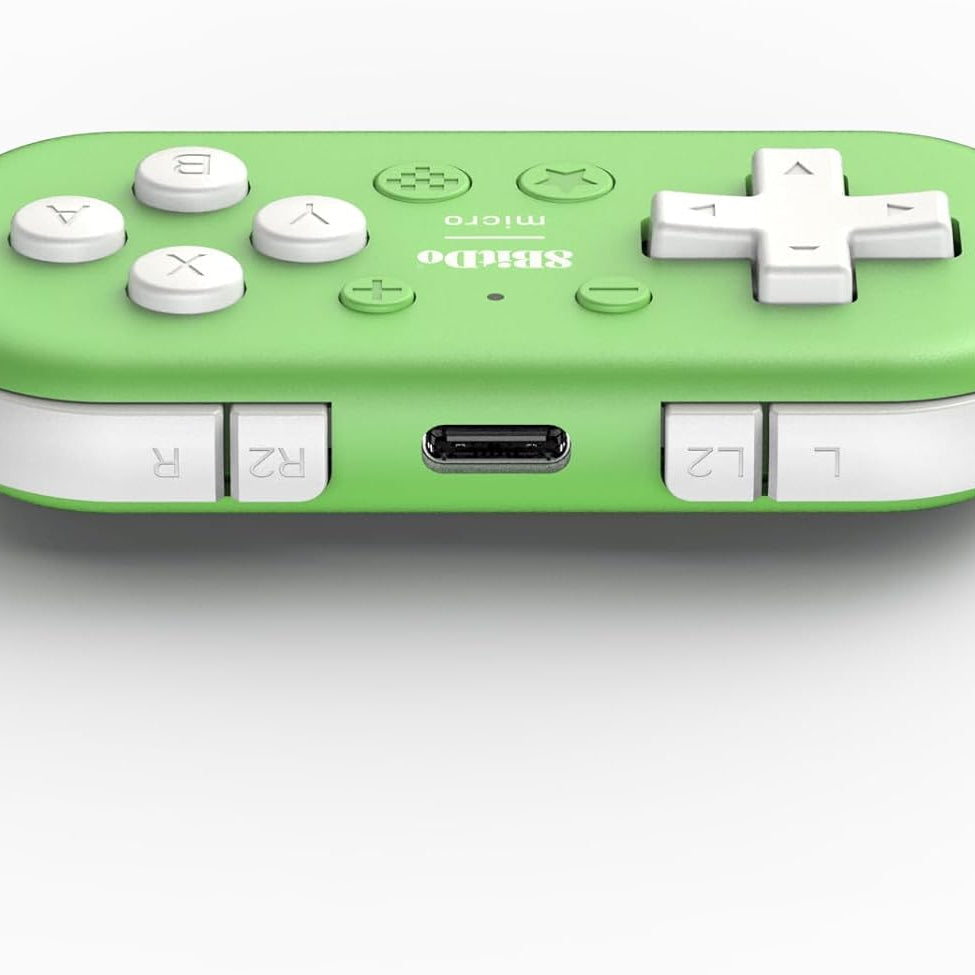 Nargos 8Bitdo Zero 2 Bluetooth Key Chain Sized Mini Controller for Nintendo Switch, Windows, Android and macOS (Yellow Edition)