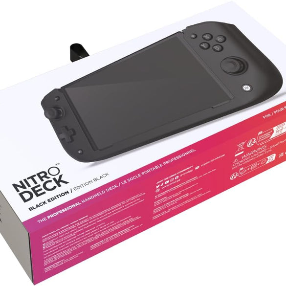 CRKD Nitro Deck - Professional Handheld Controller Deck with Zero Stick Drift for Nintendo Switch and Switch OLED (Black)