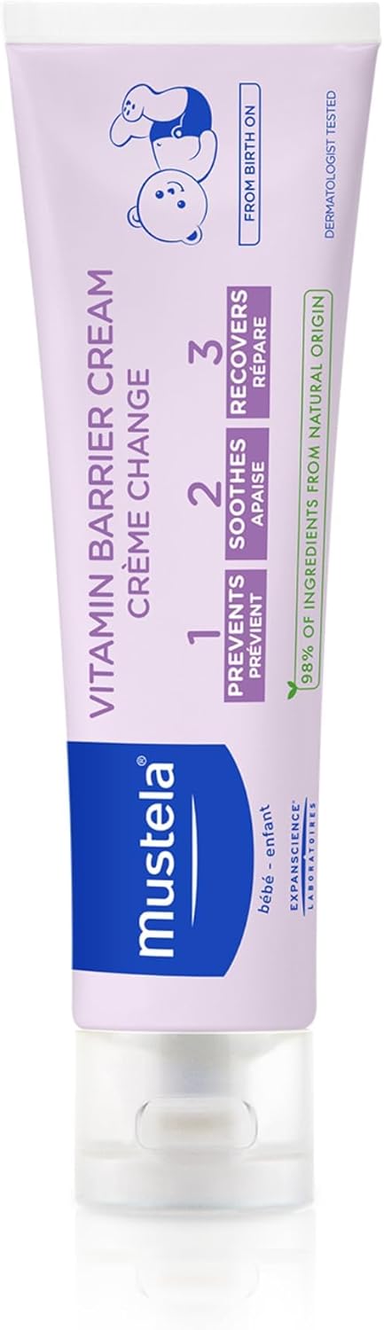 Mustela 1 2 3 Vitamin Barrier Cream, 50ml