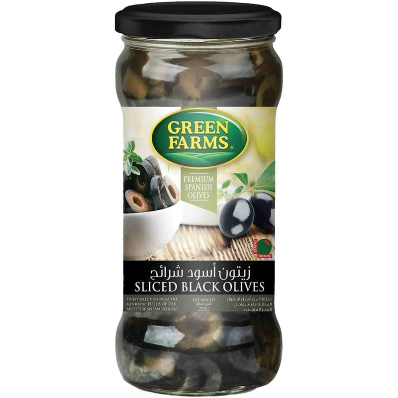 Green Farms Sliced Black Olives Pouch, 1.6Kg - Pack of 1