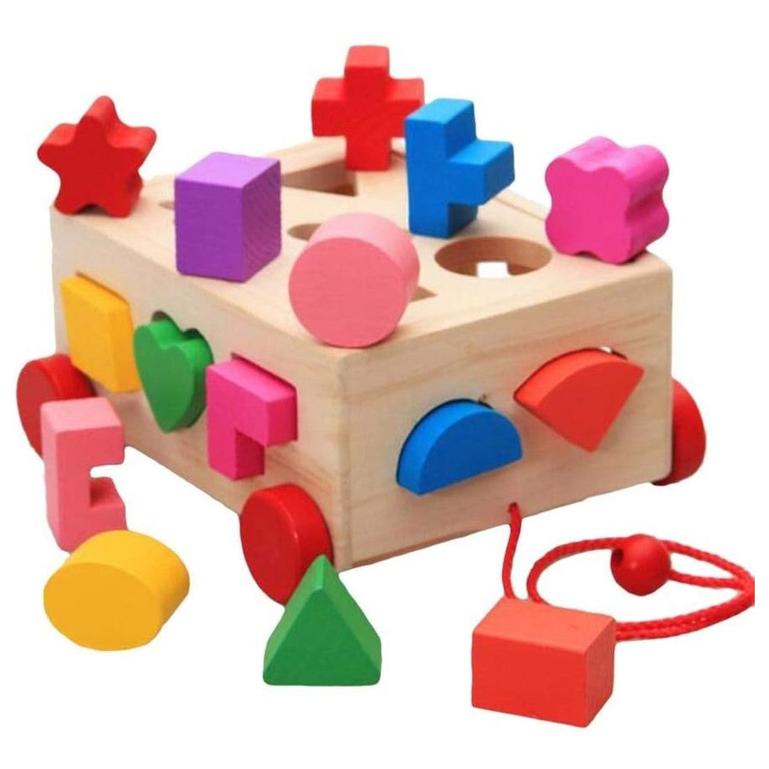 other AM ANNA Kid's Wooden Building Blocks Eductional Toys,red