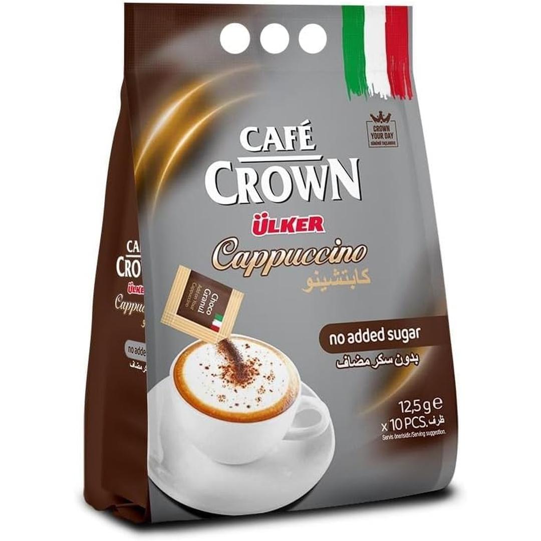 Cafe Crown Cappuccino No Added Sugar 10 x12.5 g