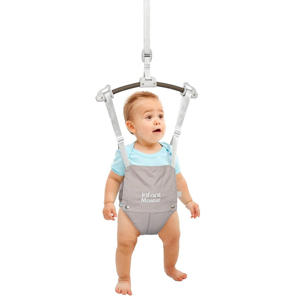 Infant Master Doorway Jumper, Johnny Jumper w/Adjustable Seat Bag, Durable Baby Door Bouncer & Swing Jumper w/Steel Spring, Wise Gift Choice for Infant & Toddler, Easy to Use, Blue
