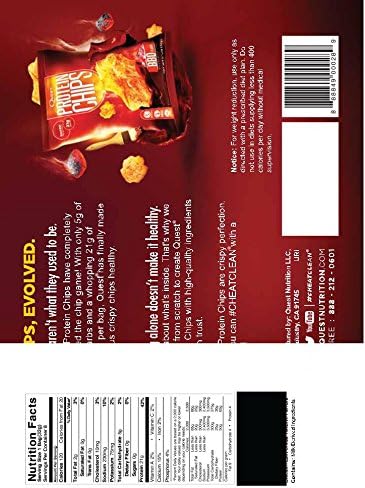 Quest Original Style Protein Chips Cheddar And Sour Cream Flavour, 8 X 32G - Pack Of 1