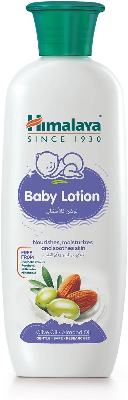 Himalaya Baby Lotion | No Parabens, Dyes & Synthetic Colors is a Quick-Absorbing Daily-Use Lotion -400ml