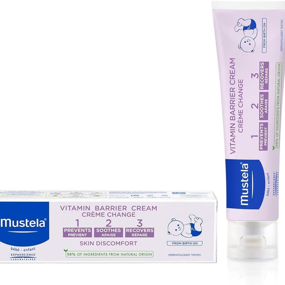 Mustela 1 2 3 Vitamin Barrier Cream, 50ml