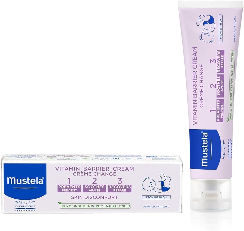 Mustela 1 2 3 Vitamin Barrier Cream, 50ml