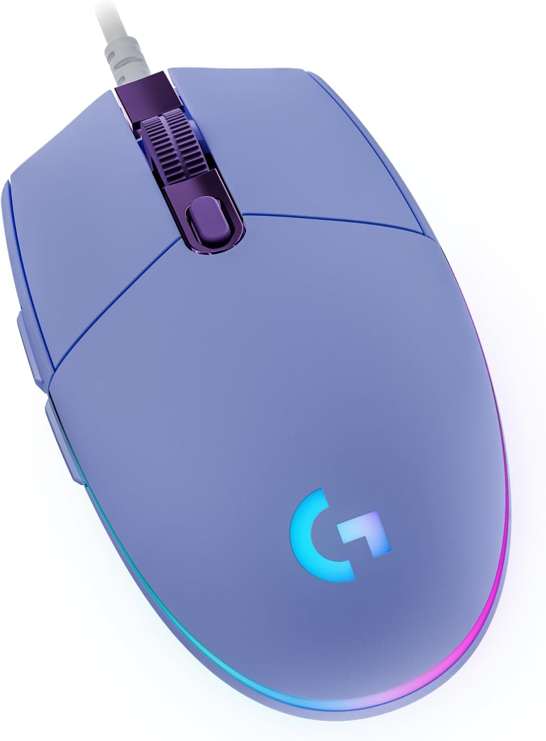 Logitech G203 Wired Gaming Mouse, 8,000 Dpi, Rainbow Optical Effect Lightsync Rgb, 6 Programmable Buttons, On-Board Memory, Screen Mapping, Pc/Mac Computer And Laptop Compatible - Black