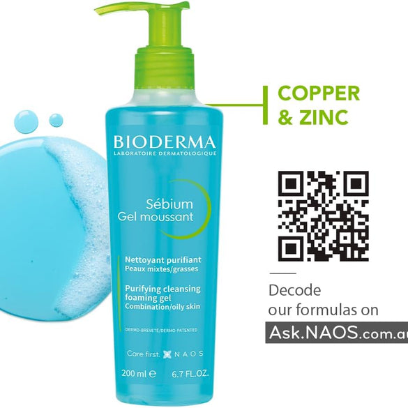 Bioderma Sebium Gel Moussant Actif 200ml