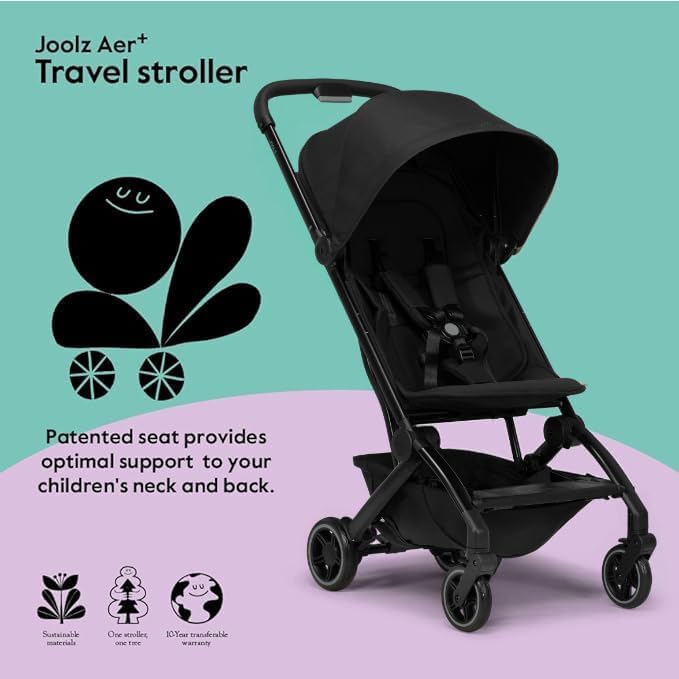 gb Pockit+ All City, Ultra Compact Lightweight Travel Stroller with Front Wheel Suspensio