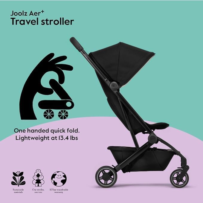gb Pockit+ All City, Ultra Compact Lightweight Travel Stroller with Front Wheel Suspensio