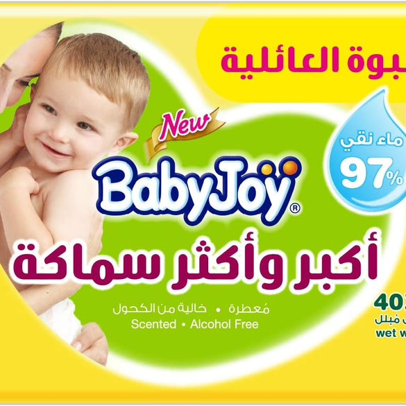 BabyJoy Thick and Large Scented, 40 Wet Wipes