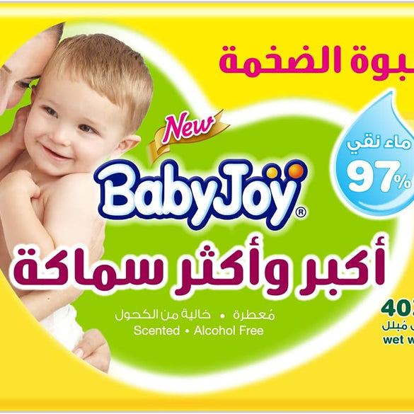 BabyJoy Thick and Large Scented, 40 Wet Wipes