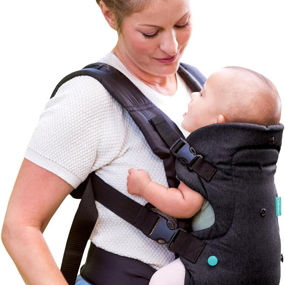 Infantino Flip 4-in-1 Carrier - Ergonomic, Convertible, face-in and face-Out, Front and Back Carry for Newborns and Older Babies 8-32 lbs