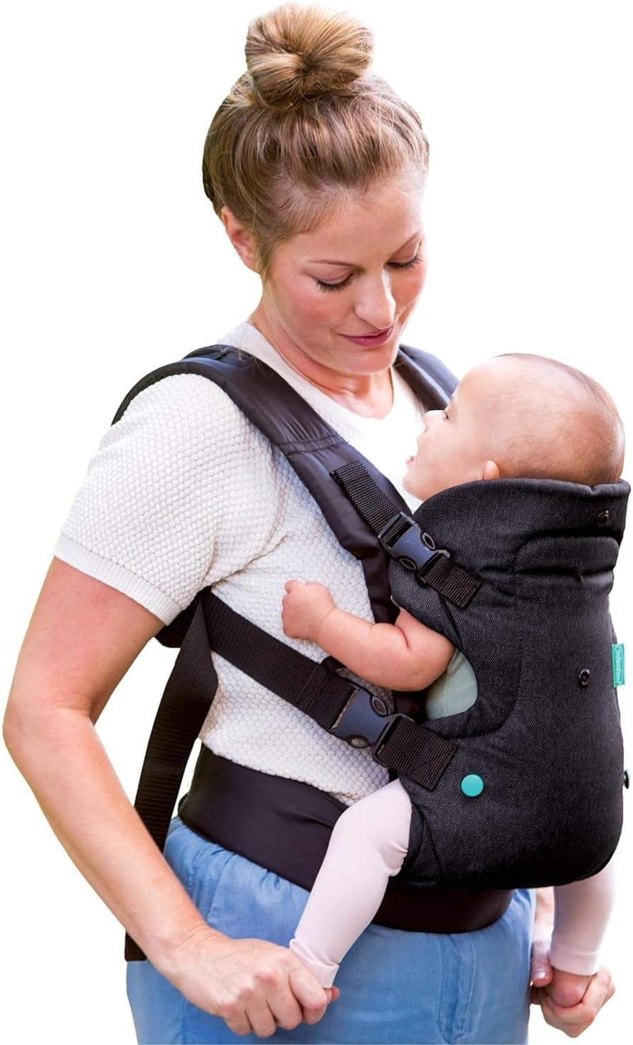 Infantino Flip 4-in-1 Carrier - Ergonomic, Convertible, face-in and face-Out, Front and Back Carry for Newborns and Older Babies 8-32 lbs