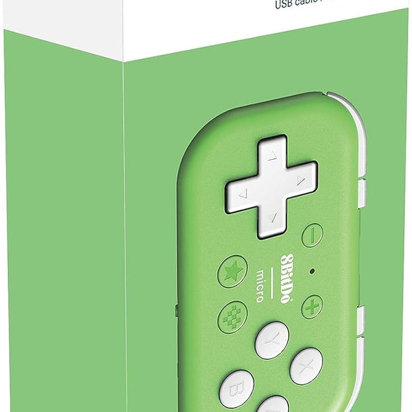 Nargos 8Bitdo Zero 2 Bluetooth Key Chain Sized Mini Controller for Nintendo Switch, Windows, Android and macOS (Yellow Edition)