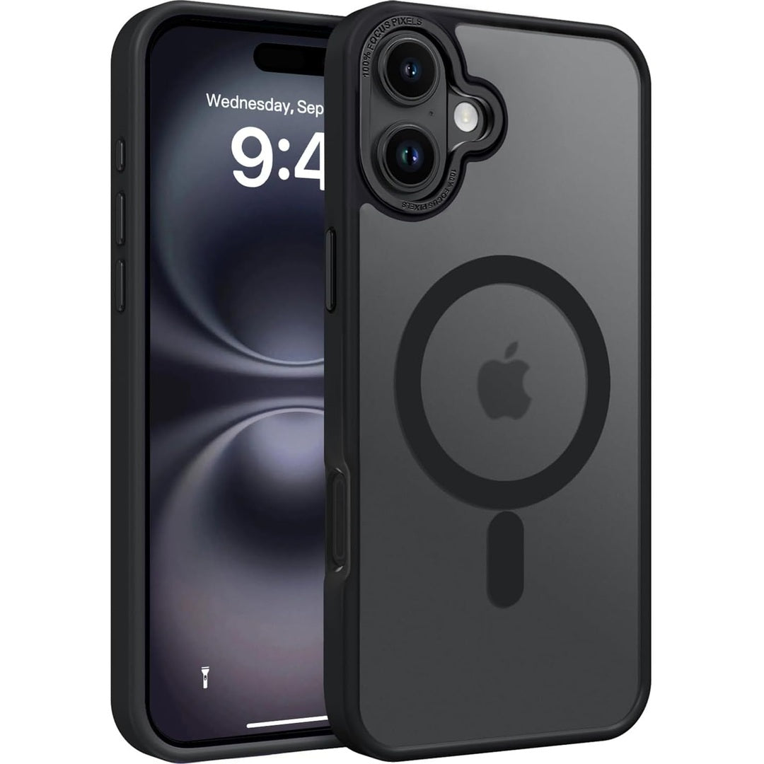 Eligo Magnetic Case for iPhone 11, Compatible with MagSafe Shockproof Protection Cover, Translucent Matte Phone Case with Strong Magnet, Slim Case for Apple 11 6.1 Inch (2019)(Black)