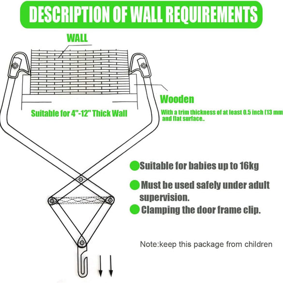 HI SUYI Baby Door Jumpers and Bouncers Exerciser Set with Door Clamp Adjustable Strap for Toddler Infant 6-24 Months CPC & CE Certified