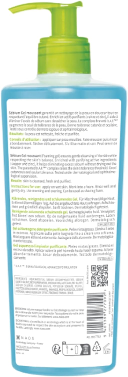 Bioderma Sebium Gel Moussant Actif 200ml