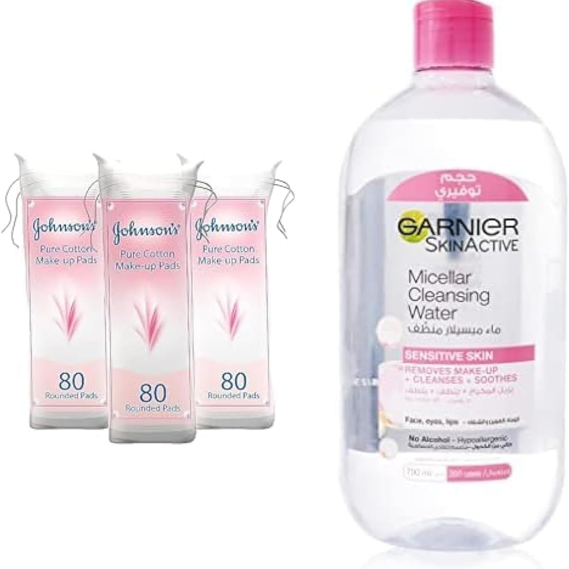 Johnson & Johnson Adult Makeup Remover Pads Pack of 3 x 80