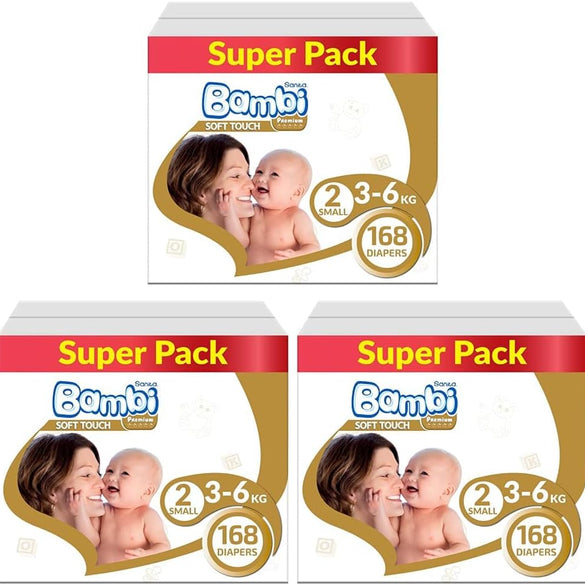 Sanita Bambi, Size 2, Small, 3-6 Kg, Value Pack, 48 Diapers
