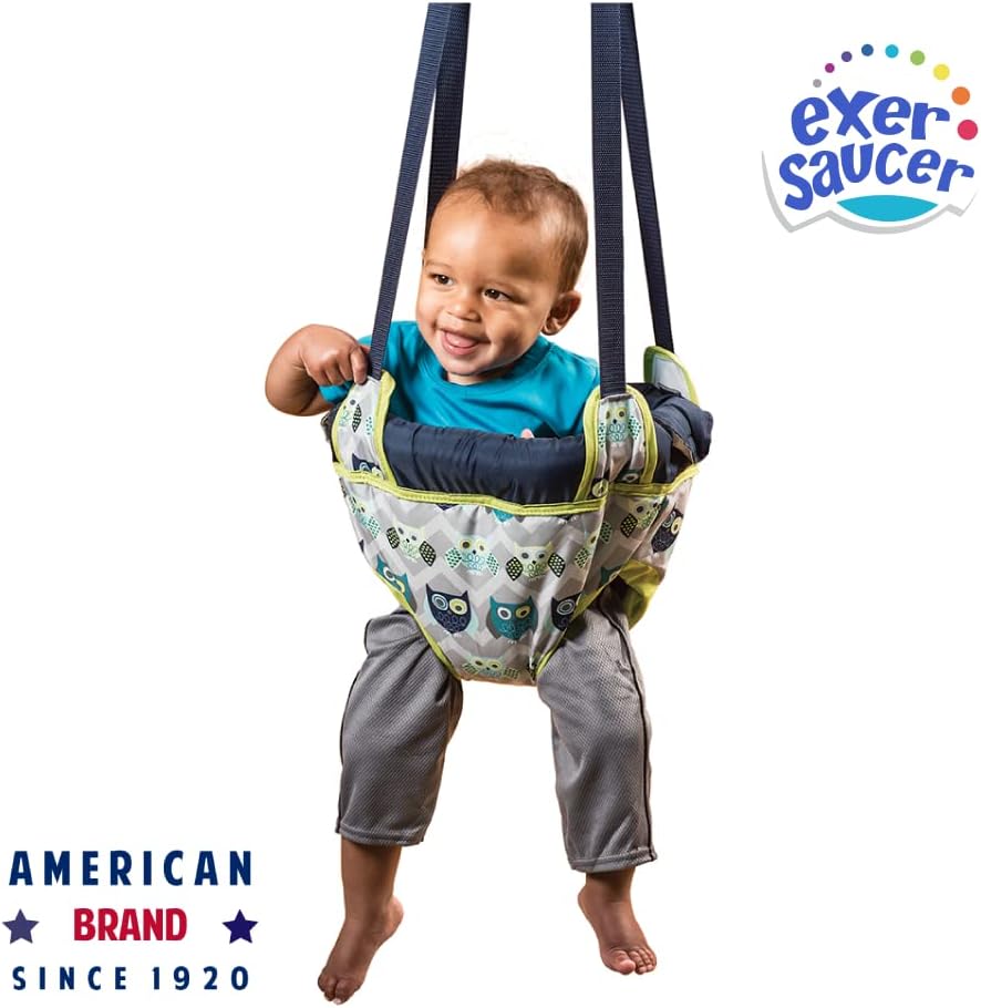 Evenflo Exersaucer Door Baby Jumper, Owl