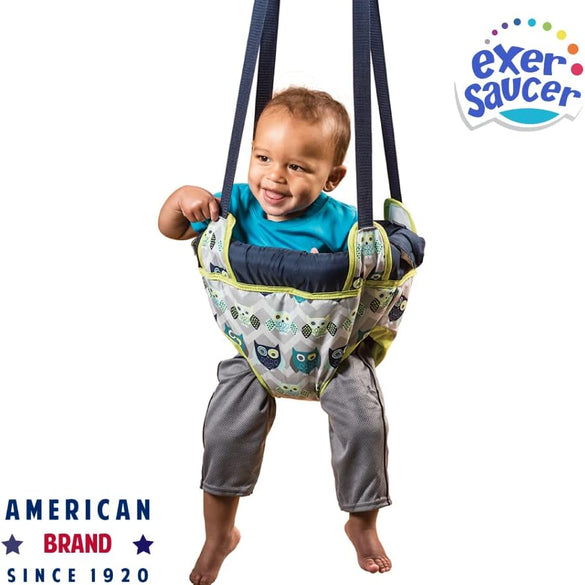 Evenflo Exersaucer Door Baby Jumper, Owl