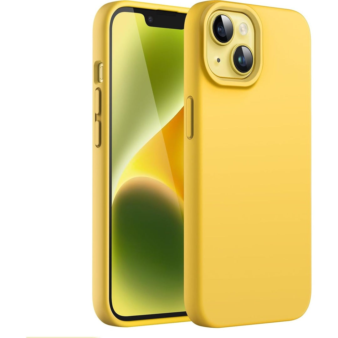 JETech Silicone Case for iPhone 14 6.1-Inch, Silky-Soft Touch Full-Body Protective Phone Case, Shockproof Cover with Microfiber Lining (Sierra Blue)