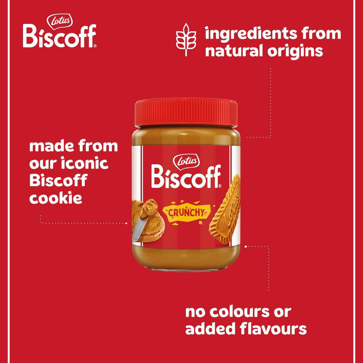 Lotus Biscoff Spread Crunchy, 380g