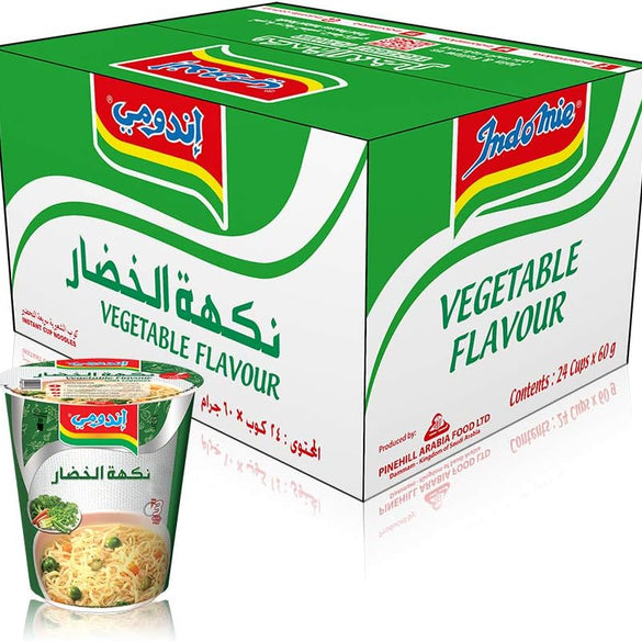 Indomie Cup Noodle Vegetable Flv, 24 X 60G - Pack Of 1, V1600