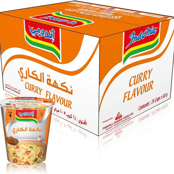 Indomie Cup Noodle Curry Flv, 24 X 60 g