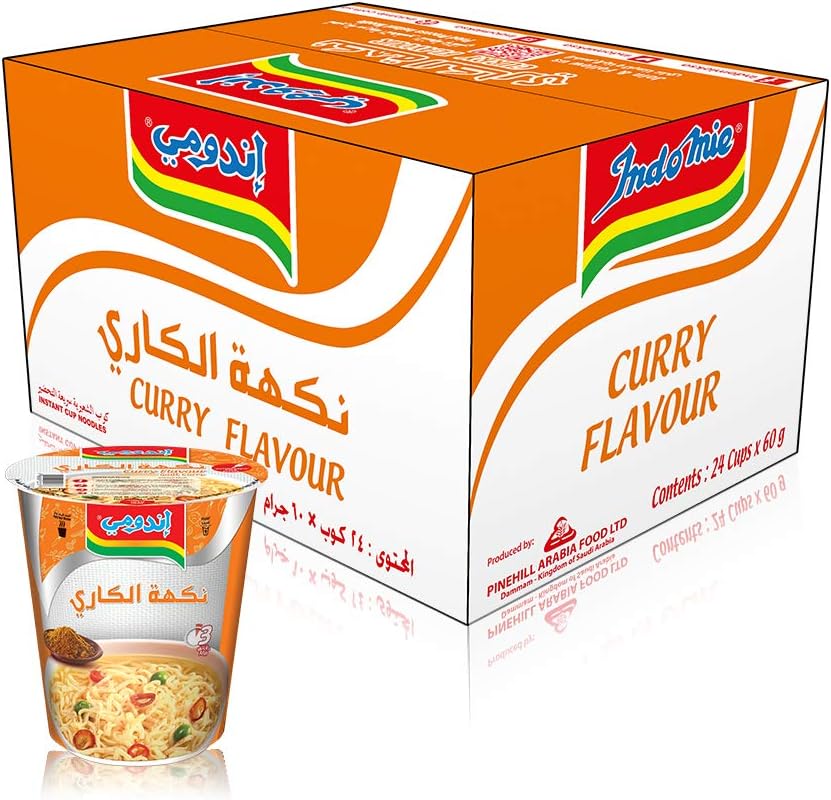 Indomie Cup Noodle Curry Flv, 24 X 60 g